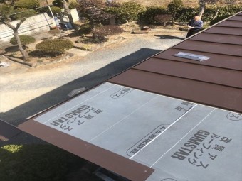 加西市のガルバリウム屋根施工
