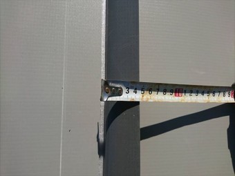明石市の塩ビ防水シートの重なり幅の確認