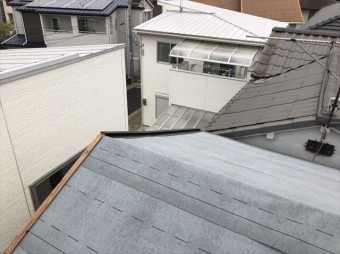 加古川市のアスファルトシングル施工のケラバの水切り