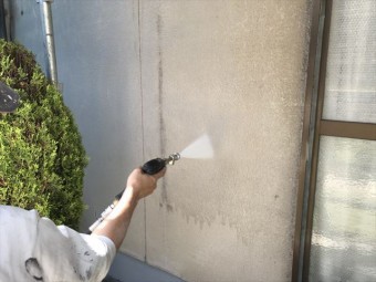 姫路市の外壁塗装の高圧洗浄
