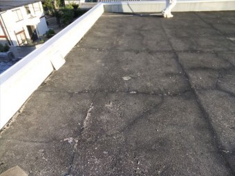たつの市屋上面の採寸