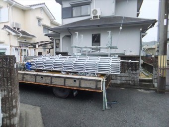 相生市Iさま邸足場施工