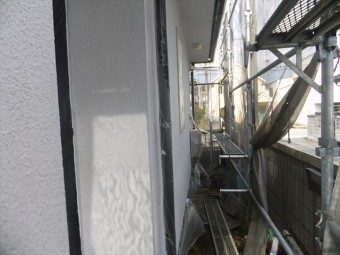 相生市の外壁下塗りの後の写真