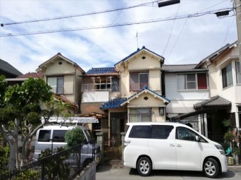 加古川市ベランダからの雨漏りの現地調査