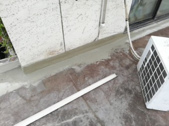 明石市の防水下地の左官処理