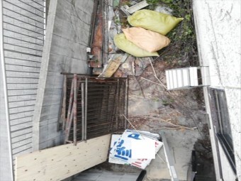 明石市の笠木・手すり撤去