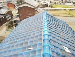 姫路市で瓦葺き替え工事の現地調査