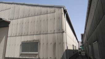 姫路市のスレート葺き倉庫の調査