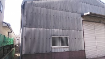 姫路市の屋根・壁スレートの調査