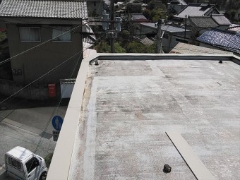姫路市の笠木板金固定用の下地部材の取り付け