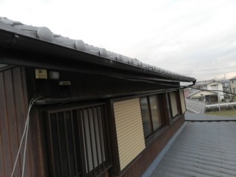 軒先の雨どい