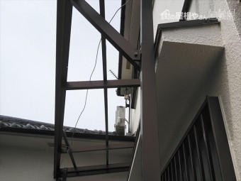 姫路市の傷んだポリカの撤去後の写真