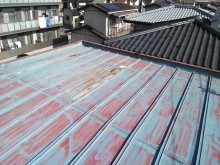 加古川市錆びている瓦棒
