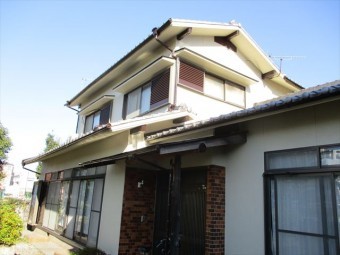 姫路市飾磨区の外壁塗装後の南側外観