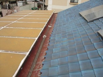 加古川市の雨漏り点検の屋根の状態