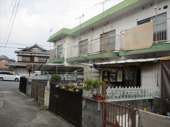 加古川市の築古年の物件の鉄部さび
