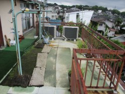 姫路市の防水が劣化したバルコニー