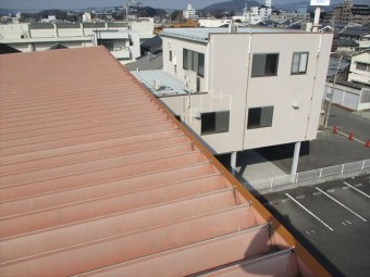 姫路市の棟板金復旧工事の完了後の写真