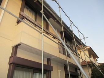 姫路市屋根葺き替え足場