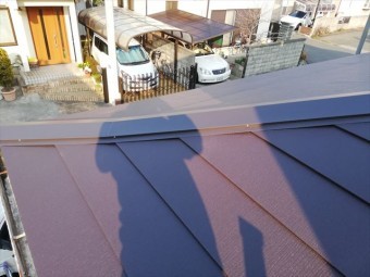 高砂市の屋根葺き替えの大屋根の完工写真