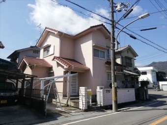 たつの市のモニエル瓦からスーパーガルテクトへの葺き替え前の写真