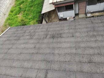 姫路市の無料点検のスレート屋根塗膜の劣化状況