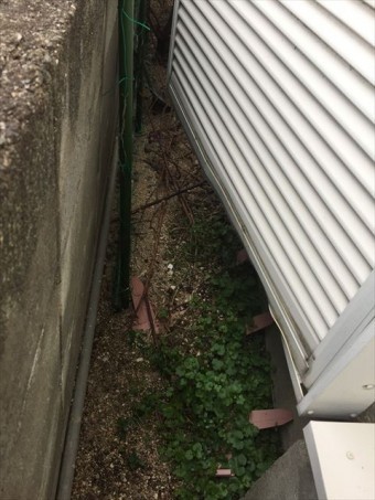 加古川市の台風で雨戸の脱落