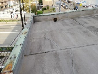 陸屋根 劣化した笠木