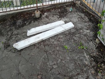 明石市の無料点検の落下した笠木板金