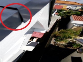 明石市で台風で被害を受けたケラバ板金