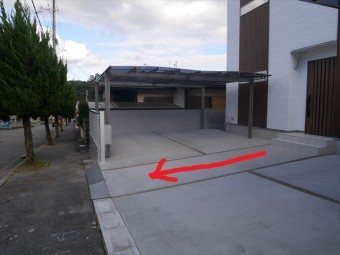 駐車場 水勾配