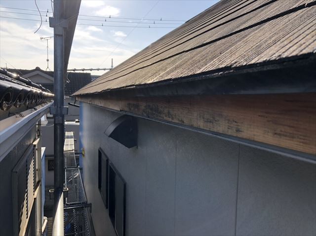 加古川市の既存破風板の撤去