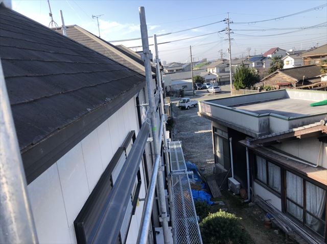 加古川市のニチハのアウティの破風施工写真