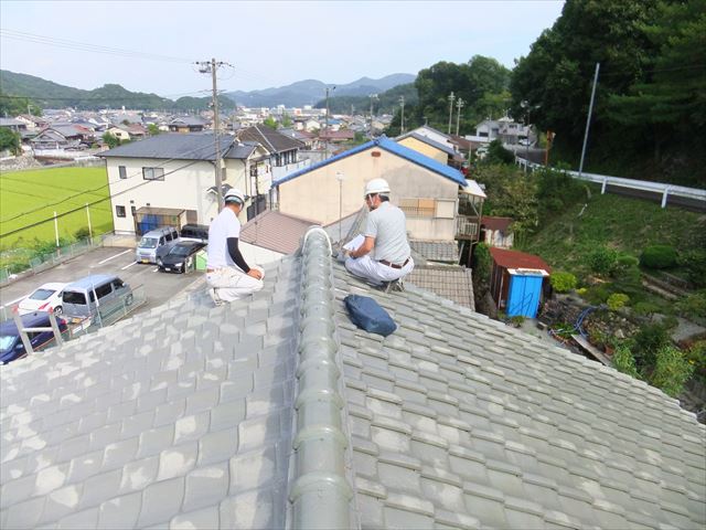 相生市屋根の調査