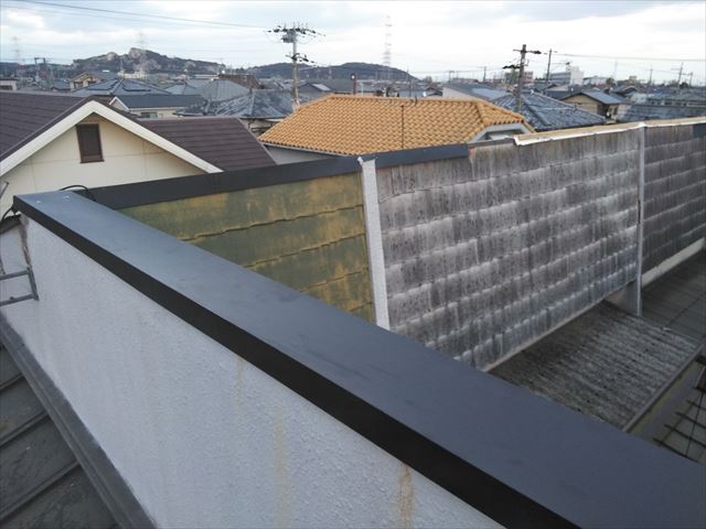 高砂市の台風被害の屋根復旧