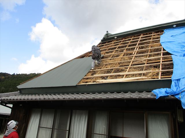 神河町の台風被害の復旧現場