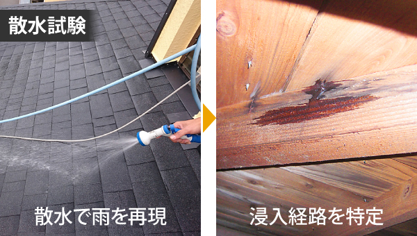 散水試験